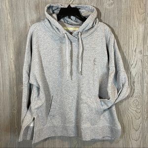 CALVIN KLEIN Grey Hooded Embroidered Sweatshirt Size XXl